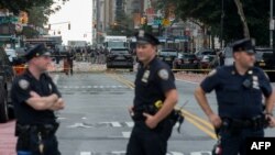 Поліцейські оточили місце вибуху у Нью-Йорку, 17 вересня 2016 року