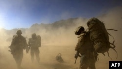 U.S. Marines in Farah Province, Afghanistan. The Obama administration is debating sending up to 40,000 additional troops.