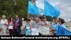 Акция солидарности с крымскими политзаключенными. Мелитополь, 26 августа 2016 года