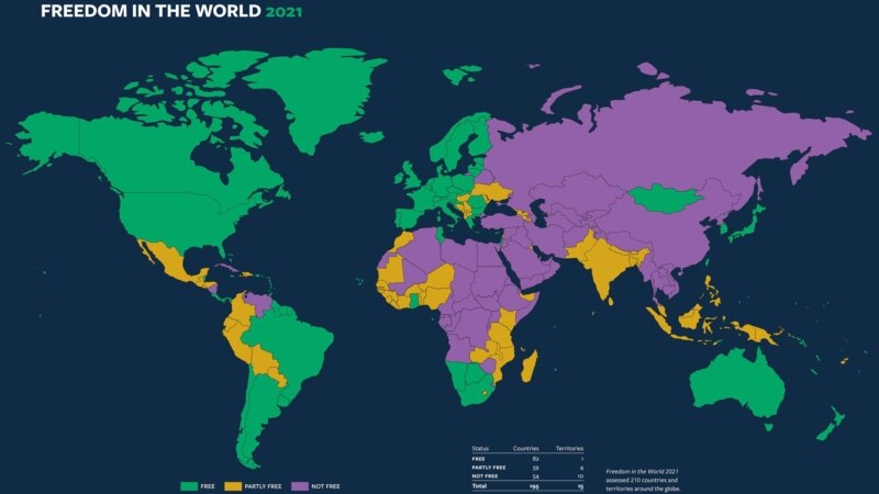 Freedom House заявила о рекордном росте числа «несвободных» стран
