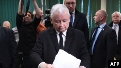 Varșovia: Liderul PiS, Jaroslaw Kaczynski, la alegerile europarlamentare, 26 mai 2019