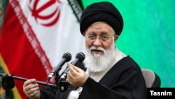 One of Iran's most hardliner ayatollah's, Seyyed Ahmad Alamolhoda delivering Friday Prayers sermon in Mashad. May 17, 2019