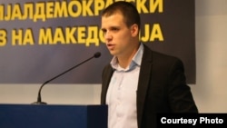 Стефан Богоев, претседател на Социјалдемократската младина. 