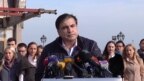 Михаил Саакашвили заявляет об отставке в яростной речи. 7 ноября 
