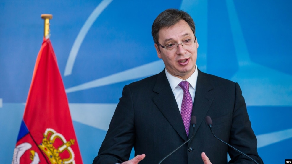 Serbian Prime Minister Aleksandar Vucic dismissed Western criticism of recent arms purchases.