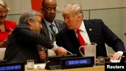 Antonio Quterreş və Donald Tramp