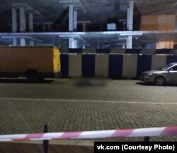 Место преступления. Фото очевидца из группы "Сообщество автомобилистов Калининграда"
