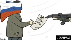 Карикатура на референдум в Крыму