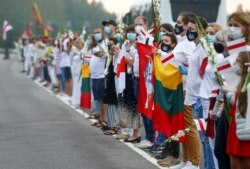 Ланцуг салідарнасьці зь Беларусьсю ў Літве