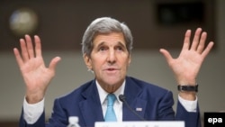 U.S. Secretary of State John Kerry appears before the Senate Foreign Relations Committee on July 23.