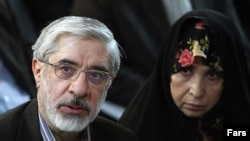 Mir Hossein Musavi (left) and his wife, Zahra Rahnavard, have been under house arrest since February.