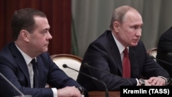 Дмитрий Медведев и Владимир Путин.
