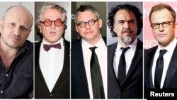 Foto nominovanih za najboljeg režisera Lenny Abrahamson, George Miller, Adam McKay, Alejandro Inarritu i Tom McCarthy.