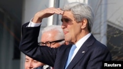 U.S. Secretary of State John Kerry made his comments on the second day of a G7 foreign ministers' meeting in the northern German city of Luebeck on April 15.