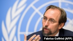 Представитель ООН по правам человека Зейд Раад аль-Хусейн. Женева, 30 августа 2017 года.