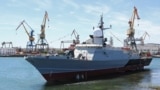Малый ракетный корабль "Циклон" в порту Керчи, архивное фото