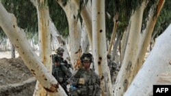 U.S. soldiers patrol in Kunar, Afghanistan.