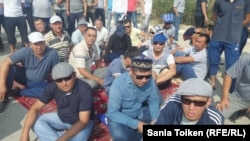 Забастовка работников ТОО «Бургылау». Жанаозен, 29 июля 2016 года.