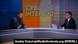 Олександр Положинський у студії Радіо Свобода