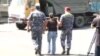 Armenia - Riot police detain protesters in Yerevan's Erebuni district, 27Jul2016.