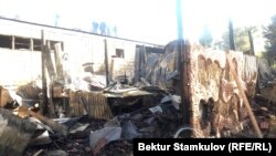 Последствия пожара в этнокомлексе «Супара». 18 сентября 2018 года.