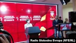 Прес-конференција на кандидатката на ВМРО-ДПМНЕ за претседател Гордана Сиљановска Давкова