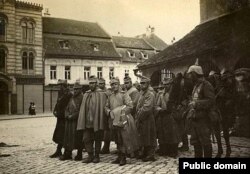 Prizonieri români la Brașov, toamna 1916