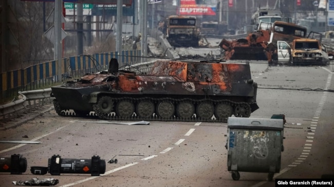 Уничтоженная российская военная техника под Киевом, 29 марта 2022 года