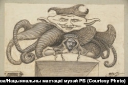 Я. Драздовіч. Эскіз фрэскі для Засьвірскага кляштара. 1924 год