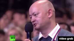 Vladimir Mamatov’s sluggish delivery of his question to Putin during the press conference was the result of two strokes he survived. 