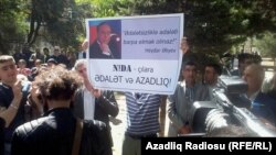 Акция протеста активистов движения NİDA в Баку (архив)