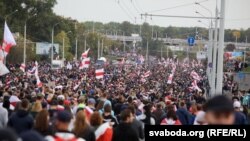 Proteste la Minsk, 4 octombrie 2020