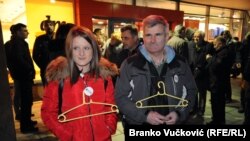 Učesnici protesta u Kragujevcu, 16. februar