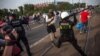 Столкновения полиции с болельщиками. Варшава, 12 июня 2012 г