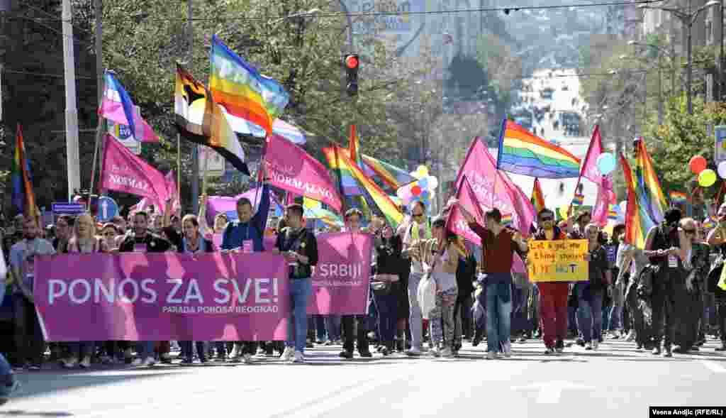 Prva Parada ponosa koja je protekla bez incidenata i organizovanog nasilja održana je 28. septembra 2014. godine. Paradi je prema procenama policije prisustvovalo između 1.000 i 1.200 osoba.