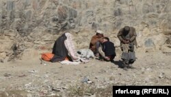 شماری از افراد معتاد به مواد مخدر در شهر کابل. 25.6.2018