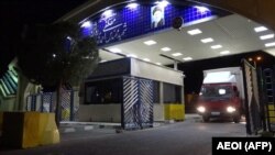 A photo reportedly shows a truck carrying UF6 fuel leaving the Natanz nuclear power plant in the central Iranian province of Isfahan to the underground Fordo (Fordow) facility, November 6, 2019
