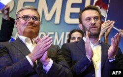 Михаил Касьянов и Алексей Навальный