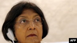 UN High Commissioner for Human Rights Navi Pillay (file photo)