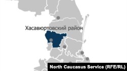 Dagestan Map Khasaviuyrt Хасавюртовский район