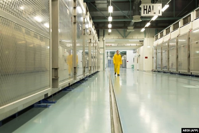 A view of the interior of the Fordo (Fordow) Uranium Conversion Facility in Qom, November 6, 2019
