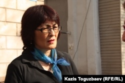 Бахытжан Торегожина, лидер организации "Ар.Рух.Хак". Алматы, 26 марта 2013 года.