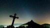 The night sky as photographed near Hajnacka, southern Slovakia. The faint zodiacal light is caused by interplanetary dust reflecting sunlight. (AP/Peter Komka/MTI)