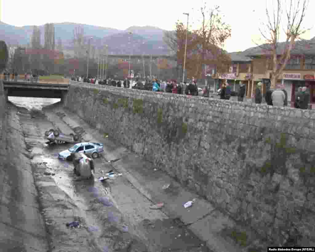 Bosnia-Herzegovina - Day after violent civil protests, Zenica, 8Feb2014.
