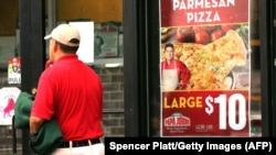 A Papa John's pizza restaurant in New York (file photo)