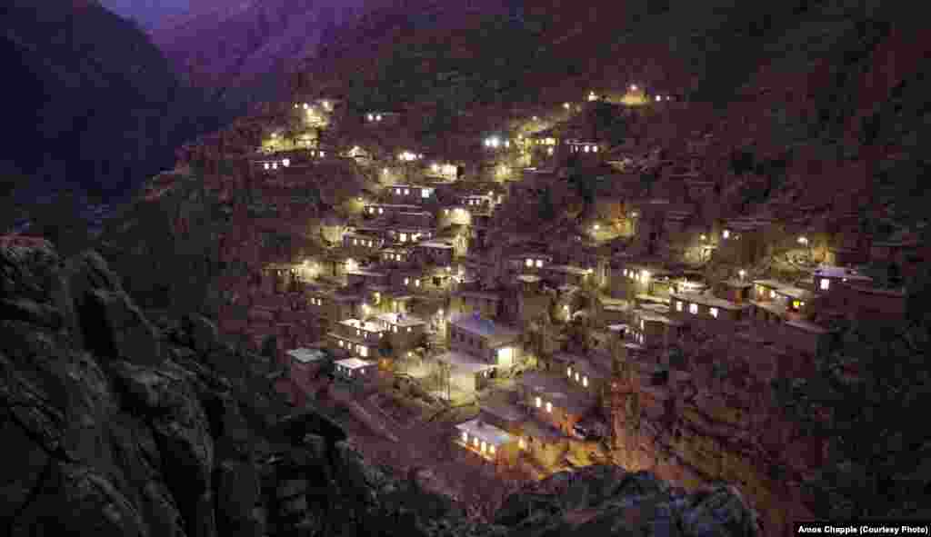 The village of Palangan near the Iraqi border. The village has benefited handsomely from government support. Many villagers are employed in a nearby fish farm, or are paid members of the Basij militia, whose remit includes preserving the values of the 1979 revolution and preventing what officials have labeled &quot;westoxification.&quot;