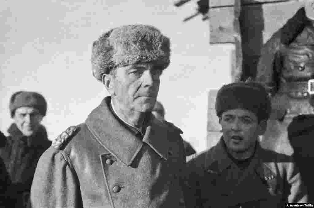 German Field Marshal Friedrich Paulus is pictured after his capture at Stalingrad in early 1943. (TASS/A. Tarantsev)