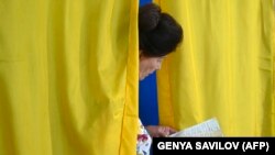 Избирательный участок в Киеве, 21 июля 2019 года