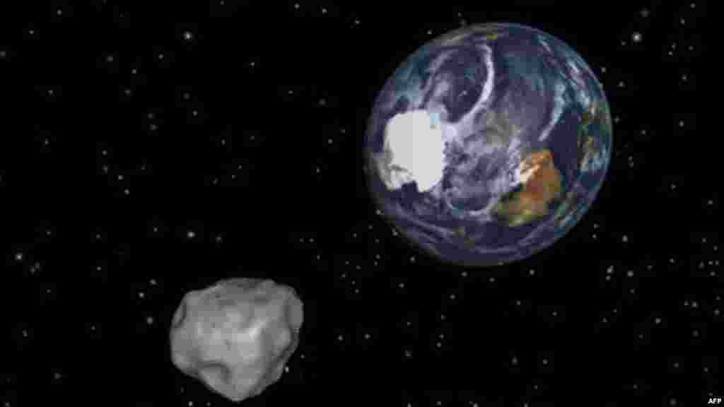 Təhlükə sovuşdu! 2012 DA14 asteroidi Yerin 27.7 min kilometrliyindən keçdi
