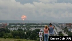 Архивска фотографија- експлозија во магацин во Сибир, 05.08.2019